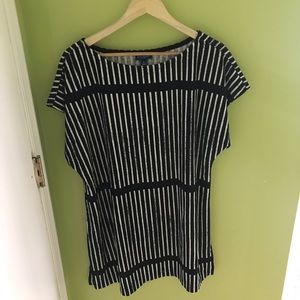 Black and White Striped Dress